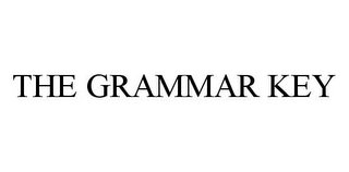 THE GRAMMAR KEY