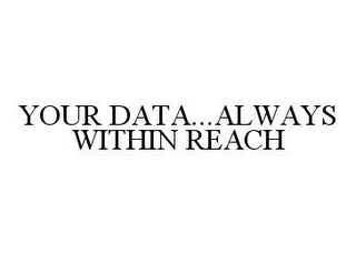 YOUR DATA...ALWAYS WITHIN REACH