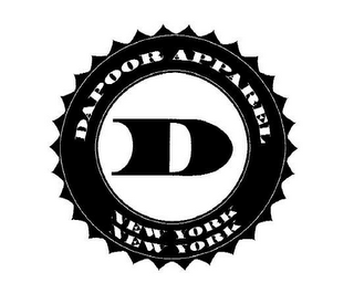 DAPOOR APPAREL D NEW YORK NEW YORK