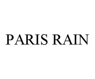 PARIS RAIN