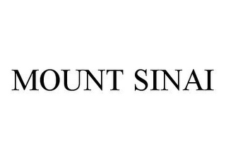 MOUNT SINAI