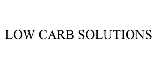 LOW CARB SOLUTIONS