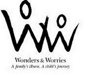 WW WONDERS & WORRIES A FAMILY'S ILLNESS. A CHILD'S JOURNEY