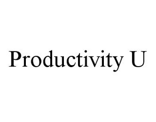 PRODUCTIVITY U