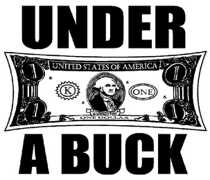UNDER A BUCK 1 ONE DOLLAR WASHINGTON UNITED STATES OF AMERICA K 6 ONE