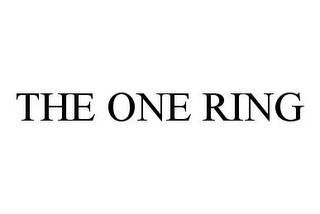 THE ONE RING