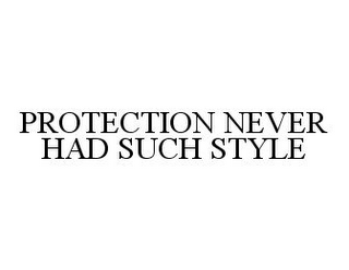 PROTECTION NEVER HAD SUCH STYLE