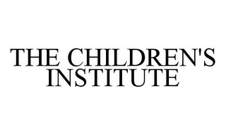 THE CHILDREN'S INSTITUTE