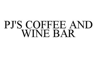 PJ'S COFFEE AND WINE BAR