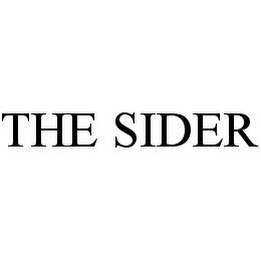 THE SIDER