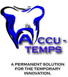 ACCU-TEMPS, A PERMANENT SOLUTION FOR THE TEMPORARY INNOVATION