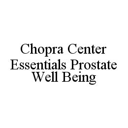 CHOPRA CENTER ESSENTIALS PROSTATE WELL BEING