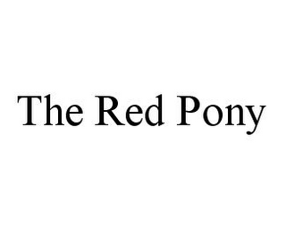 THE RED PONY