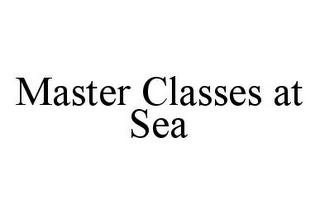 MASTER CLASSES AT SEA