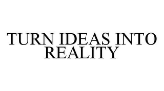 TURN IDEAS INTO REALITY