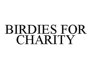 BIRDIES FOR CHARITY