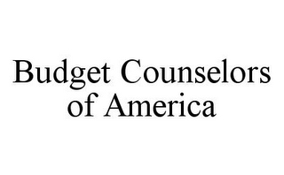 BUDGET COUNSELORS OF AMERICA