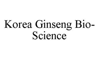 KOREA GINSENG BIO-SCIENCE