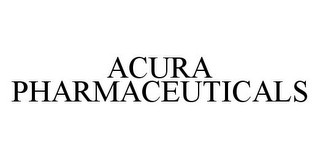 ACURA PHARMACEUTICALS