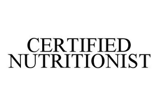 CERTIFIED NUTRITIONIST