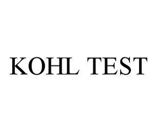 KOHL TEST