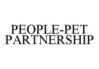 PEOPLE-PET PARTNERSHIP