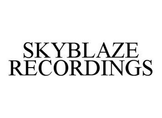 SKYBLAZE RECORDINGS