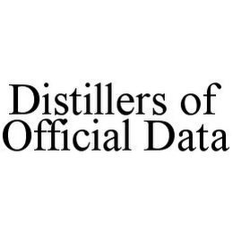 DISTILLERS OF OFFICIAL DATA