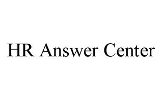 HR ANSWER CENTER