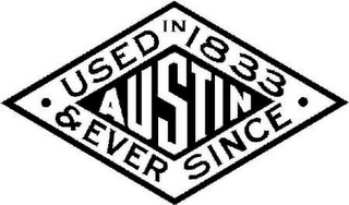 AUSTIN USED IN 1833 & EVER SINCE