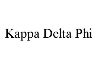 KAPPA DELTA PHI