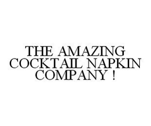 THE AMAZING COCKTAIL NAPKIN COMPANY !