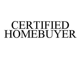 CERTIFIED HOMEBUYER