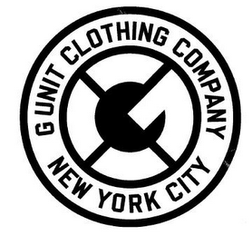 "G" G UNIT CLOTHING COMPANY NEW YORK CITY