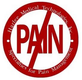 PAIN HARLEE MEDICAL TECHNOLOGIES INC. SPECIALTIES FOR PAIN MANAGEMENT