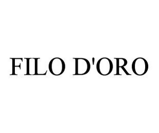 FILO D'ORO