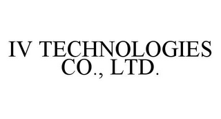 IV TECHNOLOGIES CO., LTD.