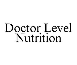 DOCTOR LEVEL NUTRITION