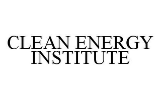 CLEAN ENERGY INSTITUTE