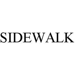 SIDEWALK