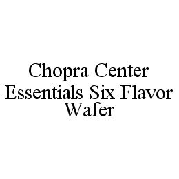 CHOPRA CENTER ESSENTIALS SIX FLAVOR WAFER