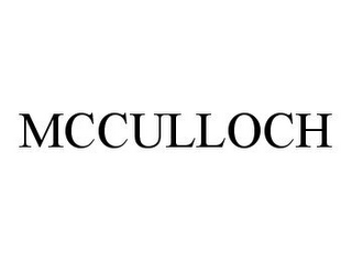 MCCULLOCH