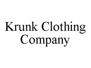 KRUNK CLOTHING COMPANY