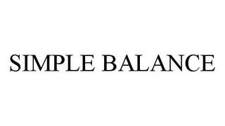 SIMPLE BALANCE