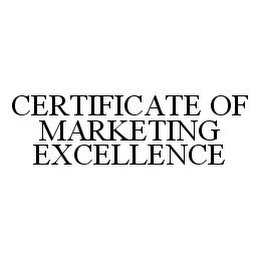 CERTIFICATE OF MARKETING EXCELLENCE