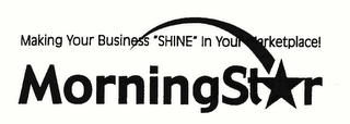 MORNINGSTAR MAKING YOUR BUSINESS "SHINE" IN YOUR MARKETPLACE!