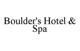 BOULDER'S HOTEL & SPA