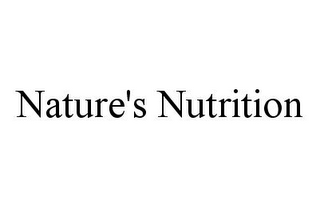 NATURE'S NUTRITION