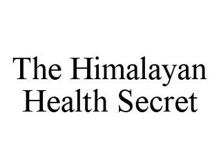 THE HIMALAYAN HEALTH SECRET