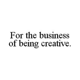 SOFTWARE FOR THE BUSINESS OF BEING CREATIVE